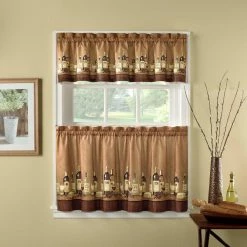 Coupon βοΈ Curtain Tiers CHF Industries Wines Kitchen Curtain Set π₯