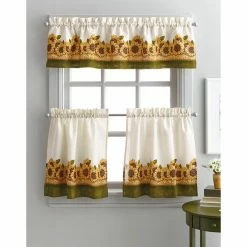 Flash Sale 👏 Curtain Tiers Curtainworks Sunflower Garden 36 In. Curtain Tier Set 🧨