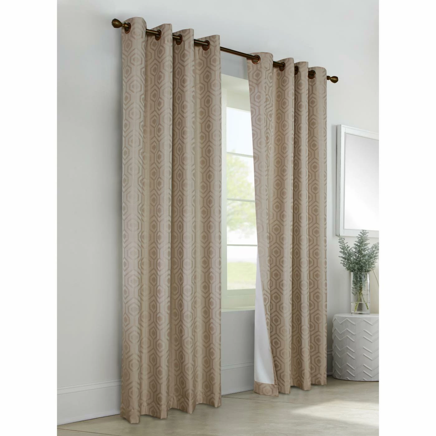 Hot Sale 😀 Commonwealth Home Fashions 73 - 84 In. Commonwealth Thermaplus Highgate Grommet Curtain Panel 🌟 1 Hot Sale 😀 Commonwealth Home Fashions 73 - 84 In. Commonwealth Thermaplus Highgate Grommet Curtain Panel 🌟