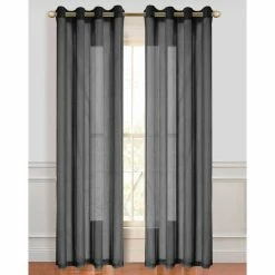 Flash Sale 🥰 Curtain Panels Dainty Home Malibu Sheer Window Panel Pair 👍