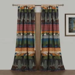 Best reviews of 🔥 Curtain Panels Greenland Home Fashions Black Bear Lodge Panel Pair 👍