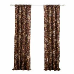 Coupon 🌟 73 - 84 In. Barefoot Bungalow Audrey Window Panel Pair - Chocolate 😀