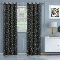 Buy 🛒 Curtain Panels Superior Imperial Trellis Blackout 2 Panel Curtains 🔥