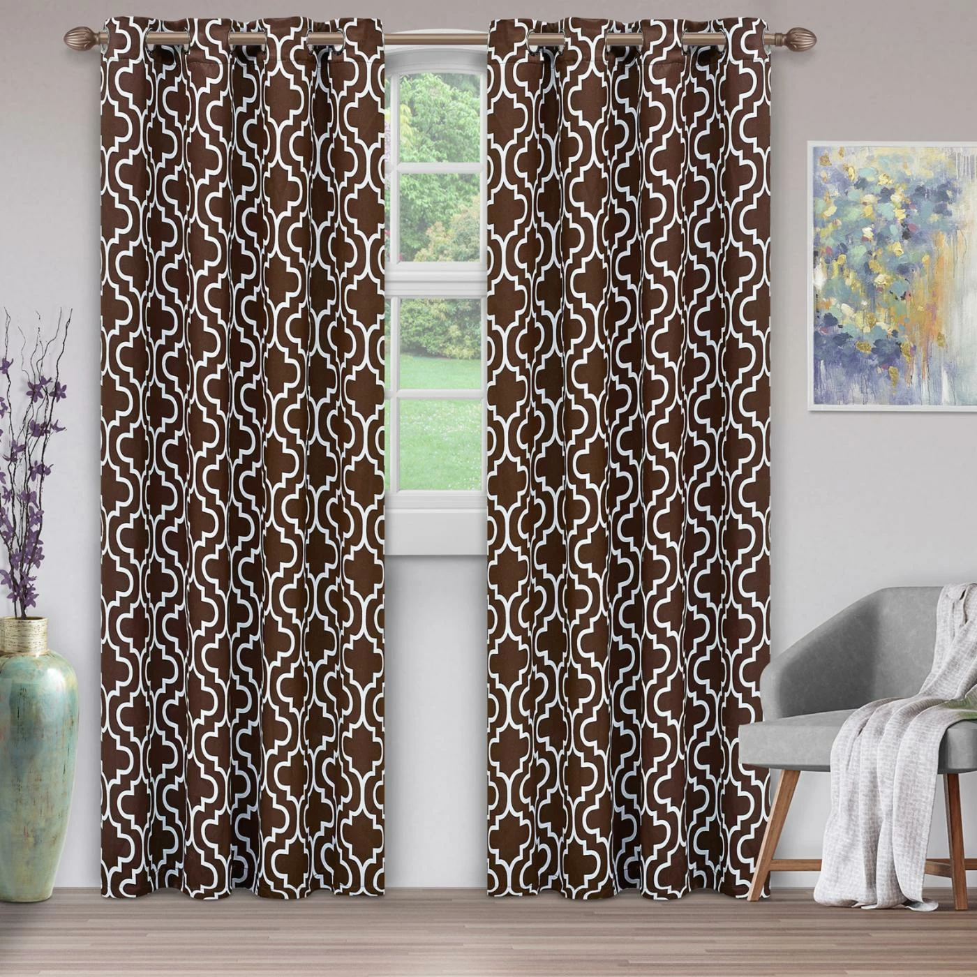 Wholesale ⌛ Curtain Panels Superior Trellis Blackout 2 Panel Curtains ⭐ 1 Wholesale ⌛ Curtain Panels Superior Trellis Blackout 2 Panel Curtains ⭐
