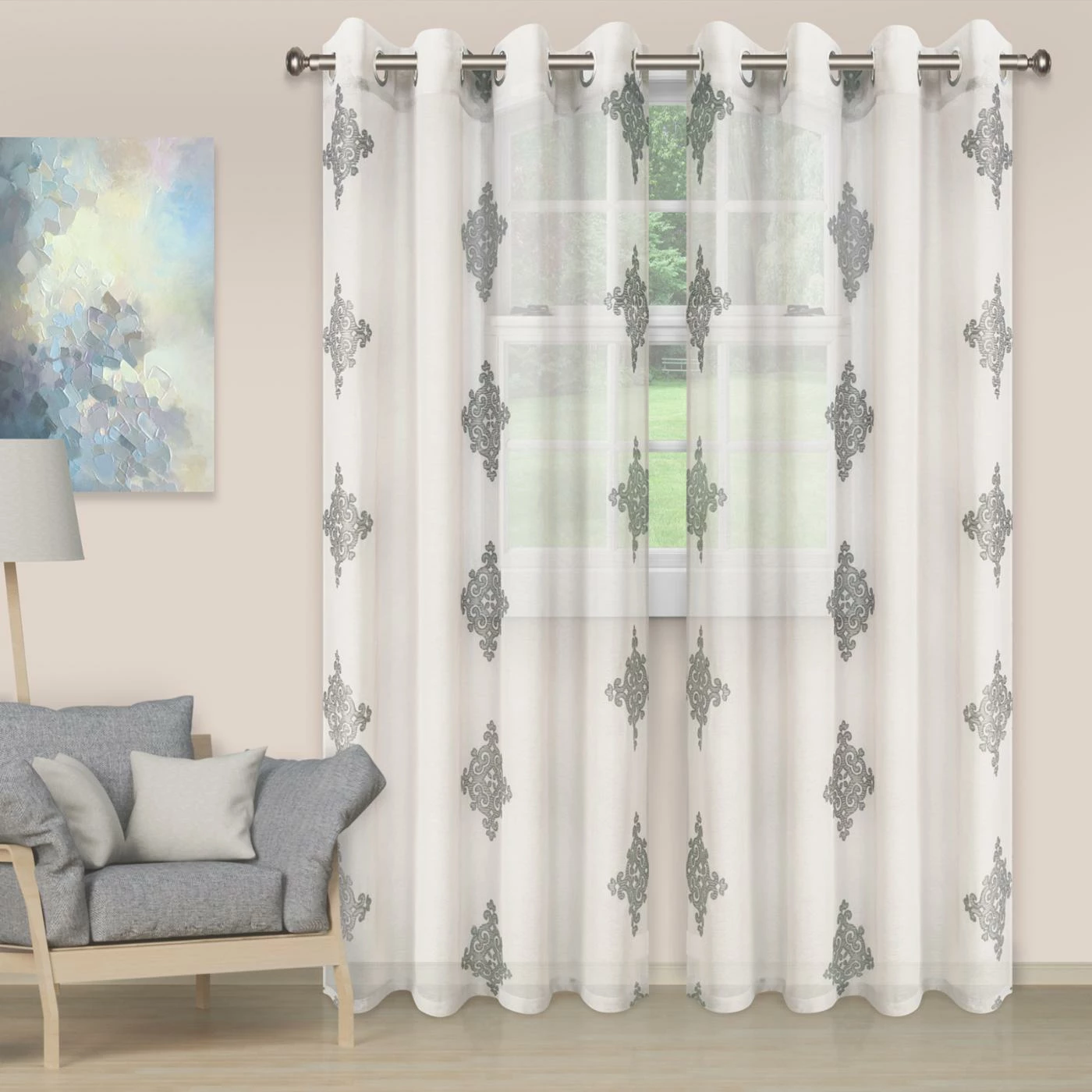 Promo π Curtain Panels Superior Damask 2 Panels Sheer Curtains π 1 Promo π Curtain Panels Superior Damask 2 Panels Sheer Curtains π