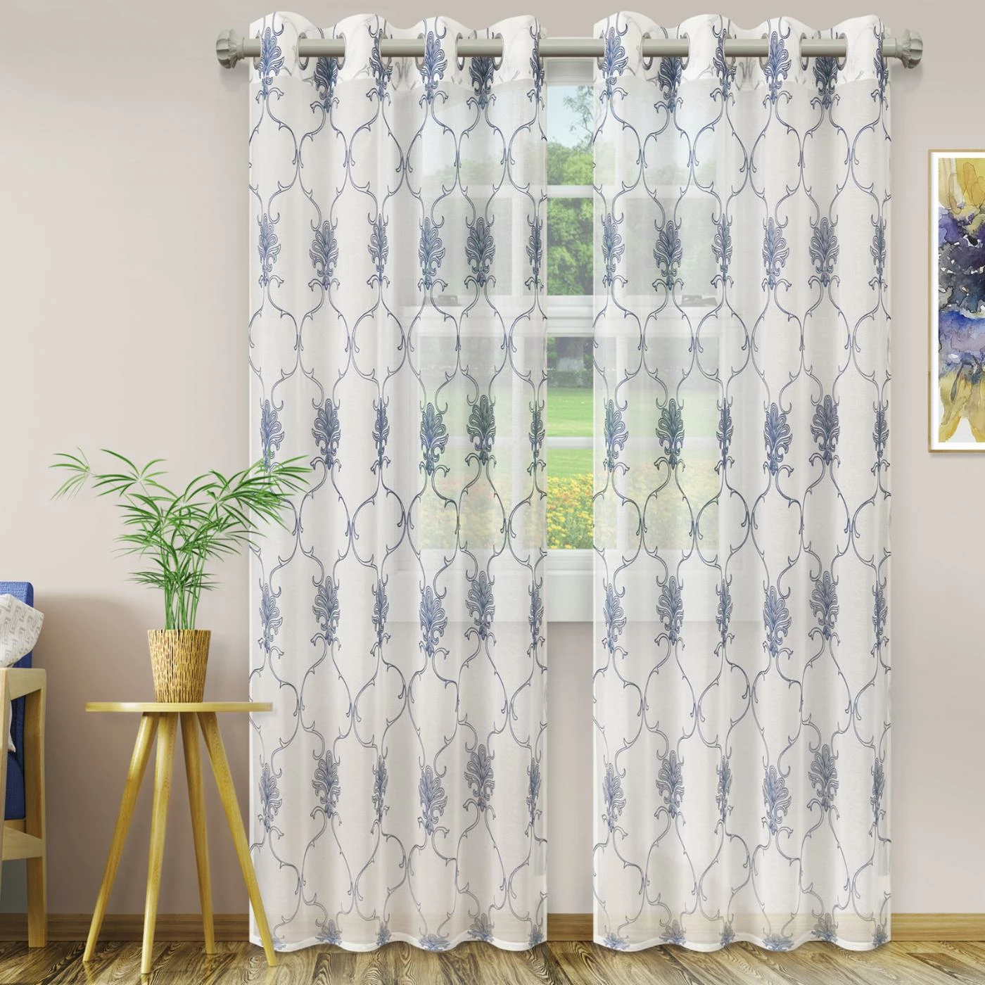 Best deal βοΈ Curtain Panels Superior Elegant Scroll 2 Panels Sheer Curtains π 1 Best deal βοΈ Curtain Panels Superior Elegant Scroll 2 Panels Sheer Curtains π