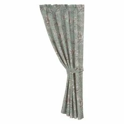 Flash Sale 😀 Curtain Panels HiEnd Accents Floral Curtain With Tieback 🎉