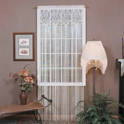 Brand new ⌛ Curtain Panels Heritage Lace Gala Fringe Curtain Panel 🎉