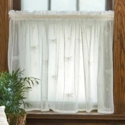 Budget 🛒 Curtain Tiers Heritage Lace Dragonfly Tier ⭐