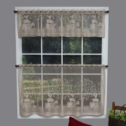 Buy π― Curtain Tiers Heritage Lace Farmhouse Curtain Tier β