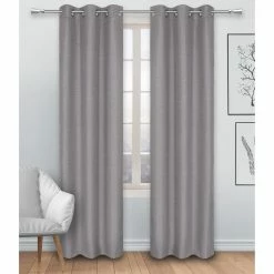 New 😍 Curtain Panels Safdie And Co Linen Look 2 Piece Blackout Curtain Panel Set ❤️