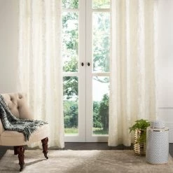Budget ⌛ Curtain Panels Safavieh Lerapetra Window Curtain Panel ⌛