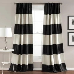 Coupon 👍 Curtain Panels Lush Decor Montego Striped Window Curtain Set 🤩