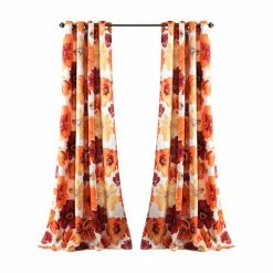Best Sale 💯 Curtain Panels Lush Decor Leah Room Darkening Panel Pair ⭐