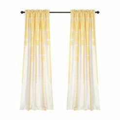 Coupon 🎁 Curtain Panels Lush Decor Stripe Medallion Room Darkening Panel Pair 🔥