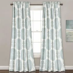 Promo 🔔 Curtain Panels Triangle Home Fashions Evelyn Medallion Room Darkening Curtain Set ✨