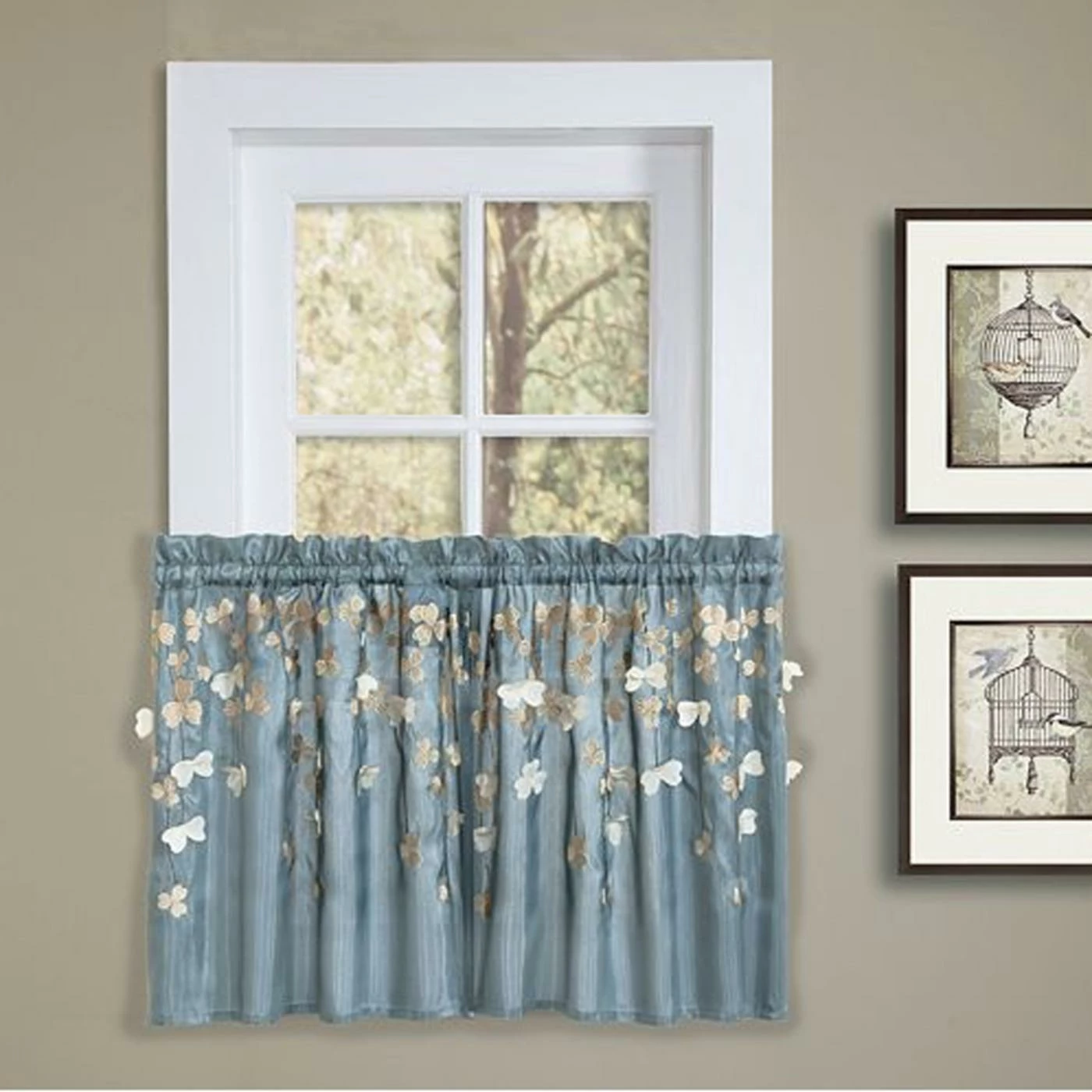 Best Sale π Curtain Tiers Lush Decor Flower Drops Kitchen Tiers Pair π€© 1 Best Sale π Curtain Tiers Lush Decor Flower Drops Kitchen Tiers Pair π€©
