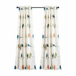 Wholesale 🥰 Curtain Panels Lush Decor Rowley Birds Darkening Panel Pair 😉