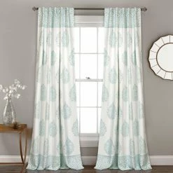 Top 10 🛒 Curtain Panels Lush Decor Teardrop Leaf Darkening Panel Pair 🔔
