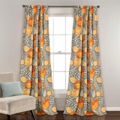 Wholesale 👏 Curtain Panels Lush Decor Poppy Garden Room Darkening Curtain Panel Pair 🛒