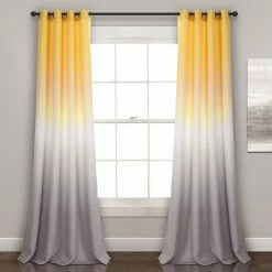 Buy ⌛ Curtain Panels Lush Decor Umbre Fiesta Room Darkening Panel Pair 😀