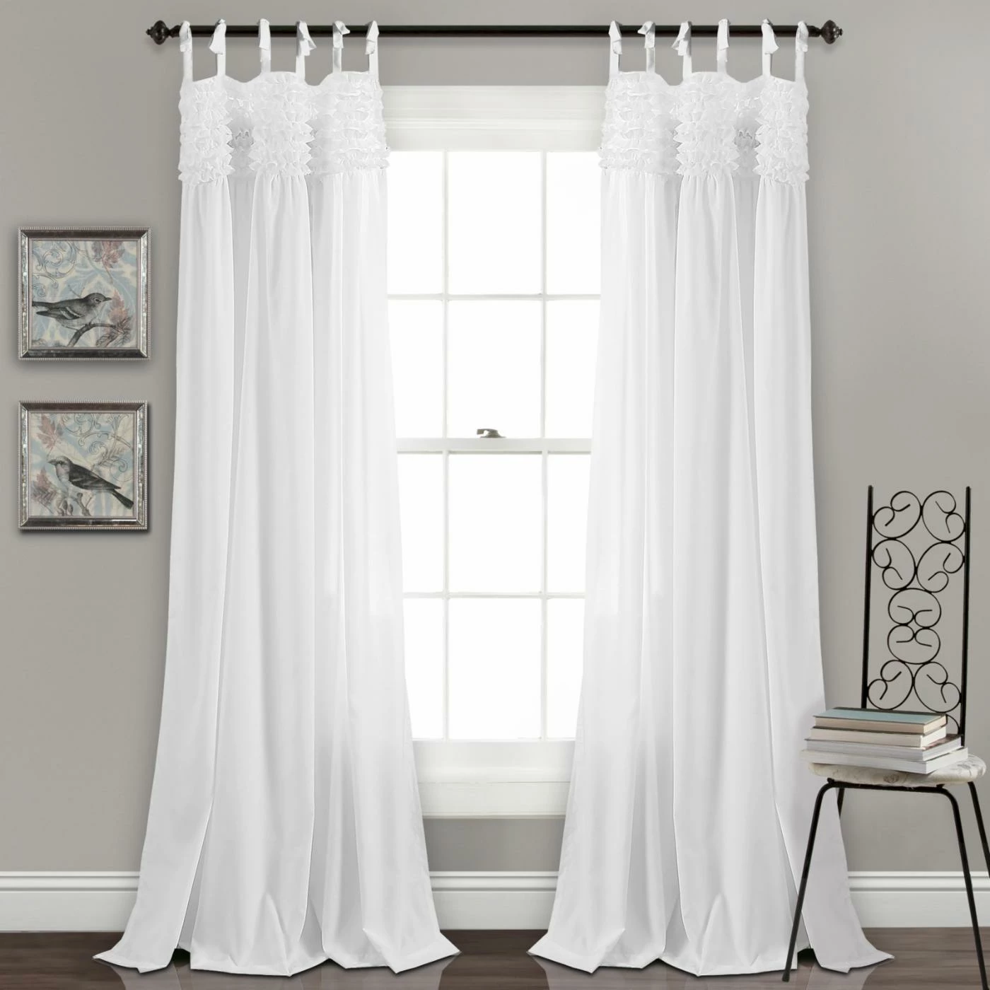 Best deal ⌛ Curtain Panels Lush Decor Lydia Ruffle Panel Pair ✨ 1 Best deal ⌛ Curtain Panels Lush Decor Lydia Ruffle Panel Pair ✨