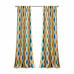 Wholesale 🔥 Curtain Panels Lush Decor Mid Century Room Darkening Window Curtains 😉