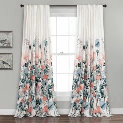 Flash Sale 👍 Curtain Panels Lush Decor Zuri Flora Room Darkening Window Curtains ⭐