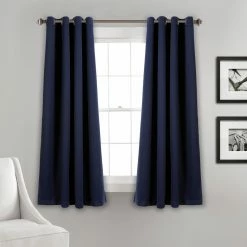 Discount 👏 Curtain Panels Lush Decor Grommet Insulated Blackout Curtains 💯