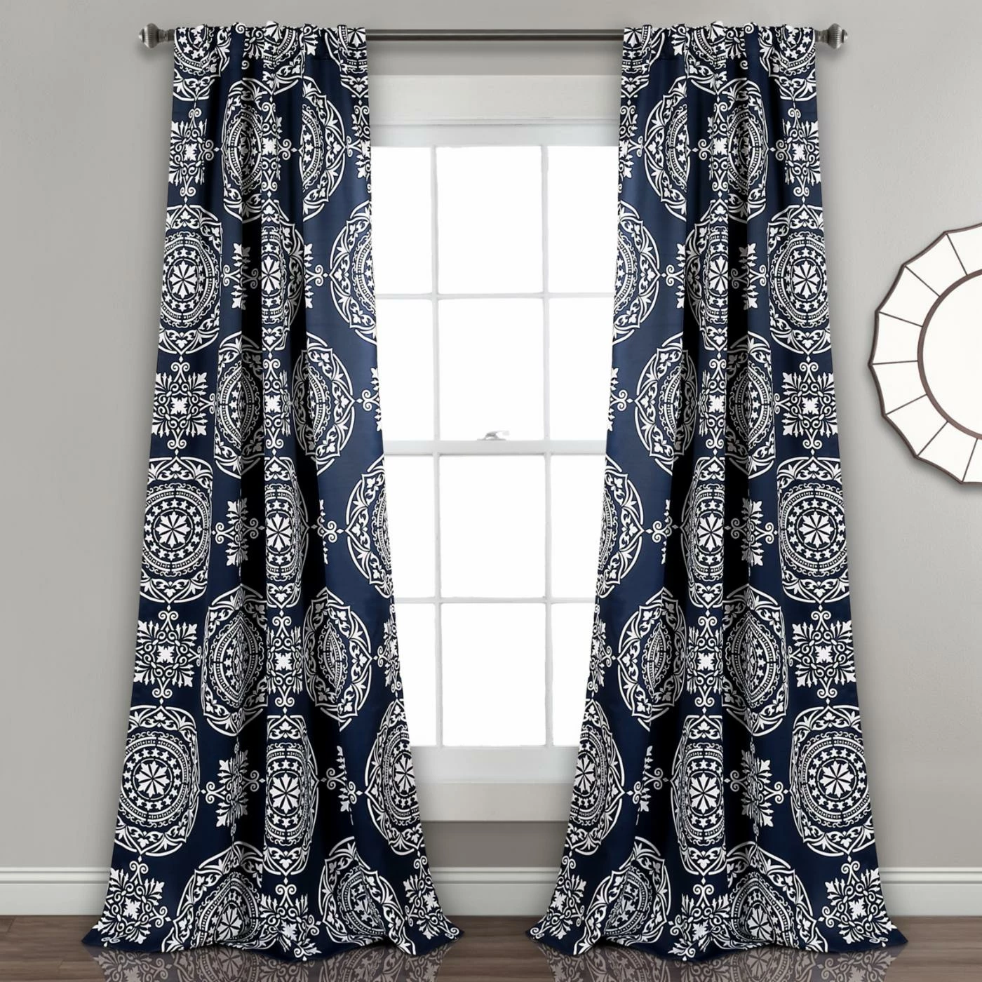 Budget π₯° Curtain Panels Lush Decor Karmen Medallion Room Darkening Window Curtains π 1 Budget π₯° Curtain Panels Lush Decor Karmen Medallion Room Darkening Window Curtains π