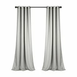 Outlet 😀 Curtain Panels Lush Decor Insulated Grommet Blackout Pannel Pair 🤩