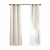 Brand new 👍 Curtain Panels Lush Decor Black Out Grommet Panel Pair With Sheer Panels 🛒
