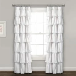 Coupon ๐ Curtain Panels Lush Decor Lace Ruffle Window Curtain Panel โญ