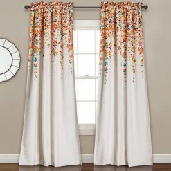 Best Sale 🔔 Lush Decor Weeping Flower Window Curtain Panels Set ⌛