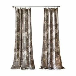 Promo 🥰 91 - 95 In. Lush Decor Botanical Garden Room Darkening Curtain Panel Pair 🥰
