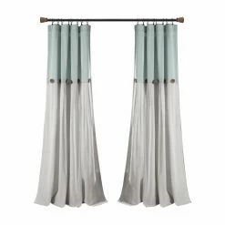 Brand new 😀 Curtain Panels Lush Decor Linen Button Curtain Panel 😀