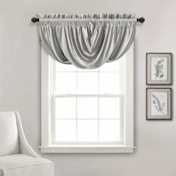 Cheap 💯 Curtain Panels Lush Decor Lucia Window Valance 🔥