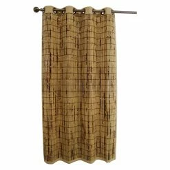 Cheap ❤️ Curtain Panels Versailles Tortoise Shell Viscose From Bamboo Grommet Top Panel ✔️