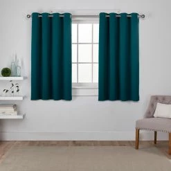 Best Pirce 🛒 Curtain Panels Exclusive Home Sateen Window Curtain Panel Pair 🔔 -Window Curtains Shop scaleAMAL129