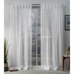 Deals 🌟 Curtain Panels Exclusive Home Belgian Hidden Tab Curtain Panel Pair ⭐ -Window Curtains Shop scaleAMAL192