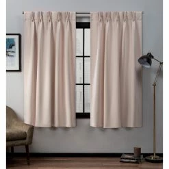 Best Pirce ✨ Curtain Panels Exclusive Home Sateen Twill Woven Blackout Pinch Pleat Curtain Panel Pair ✔️ -Window Curtains Shop scaleAMAL250