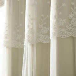 Best Pirce 🎁 Curtain Panels Best Home Fashion Mix & Match Tulle Blackout Curtain With Attached Valance - Set Of 4 ✔️ -Window Curtains Shop scaleBESH028