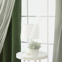 Hot Sale 🎉 Curtain Panels Best Home Fashion Mix & Match Tulle Sheer Lace Blackout Curtain - Set Of 4 💯 -Window Curtains Shop scaleBESH030