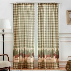 Flash Sale 🤩 73 - 84 In. Greenland Home Fashions Moose Creek Window Panel Pair 👍 -Window Curtains Shop scaleGRNLD641