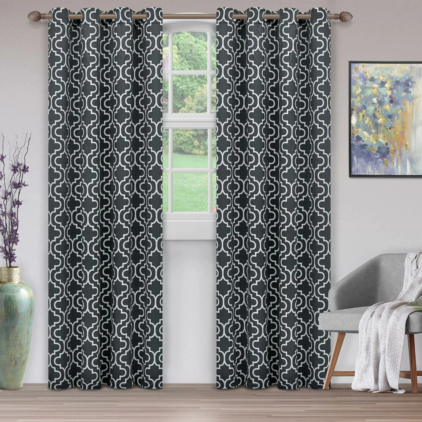 Wholesale ⌛ Curtain Panels Superior Trellis Blackout 2 Panel Curtains ⭐ 5 Wholesale ⌛ Curtain Panels Superior Trellis Blackout 2 Panel Curtains ⭐ - Image 5