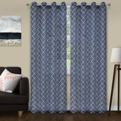 Buy 🎁 Curtain Panels Superior Trellis Sheer Panel Pair ❤️ -Window Curtains Shop scaleHCIN1400