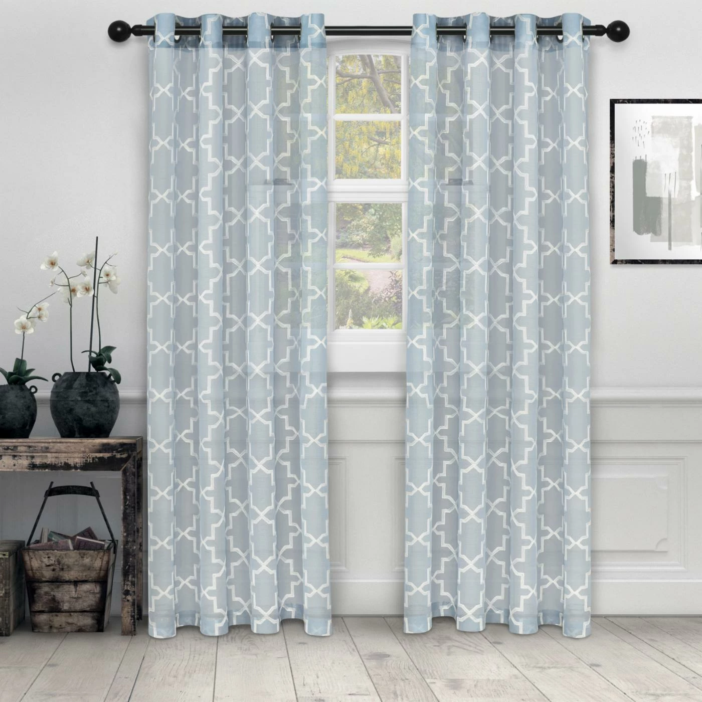 Top 10 βοΈ Curtain Panels Superior Quatrefoil Embroidered Sheer Panel Pair π 5 Top 10 βοΈ Curtain Panels Superior Quatrefoil Embroidered Sheer Panel Pair π - Image 5