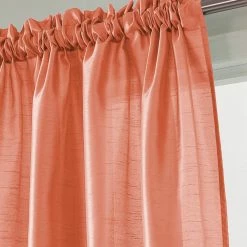 Promo 🎉 Curtain Panels RT Designers Collection Nikki Faux Silk Rod Pocket Curtain Panel ✨ -Window Curtains Shop scaleRMLL032