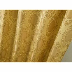 Best Pirce 😀 Curtain Panels RT Designers Collection Kenyon Damask Textured Jacquard 84 In. Single Rod Pocket Curtain Panel With Attached Valance 🛒 -Window Curtains Shop scaleRMLL312