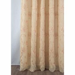 Wholesale 🎉 Curtain Panels Olivia Gray Durant Floral Embroidered 84 In. Single Rod Pocket Curtain Panel With Attached Valance 🛒 -Window Curtains Shop scaleRMLL319